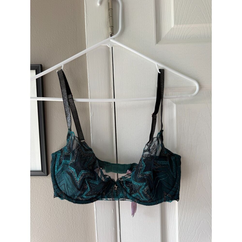 Savage X Fenty Green Star Bra